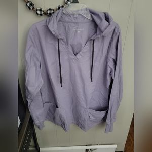 Long sleeve scrub top